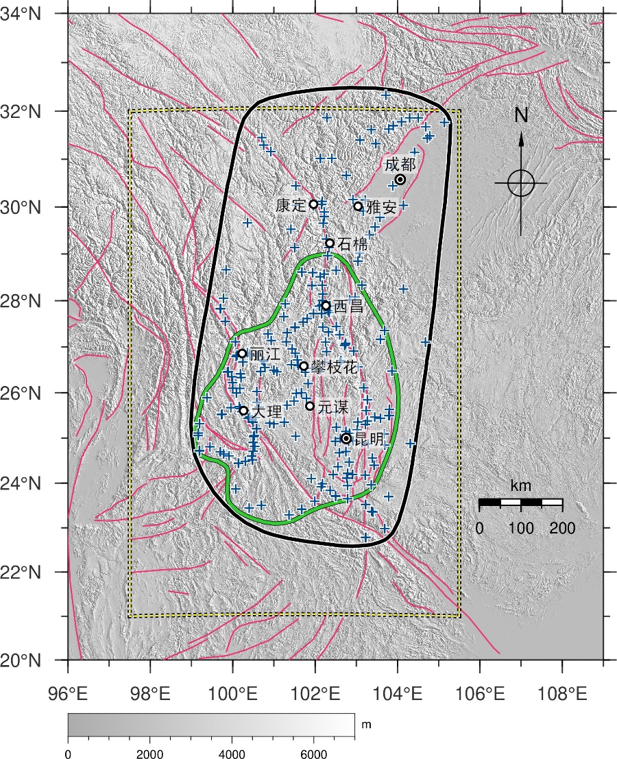 川滇地区150阶时变重力场模型